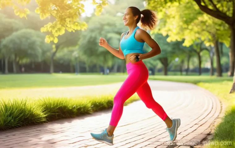 회복탄력성을 위한 삶의 균형 찾기 - **Prompt 1: "A vibrant, dynamic shot of a person in their late 20s or early 30s, dressed in comforta...