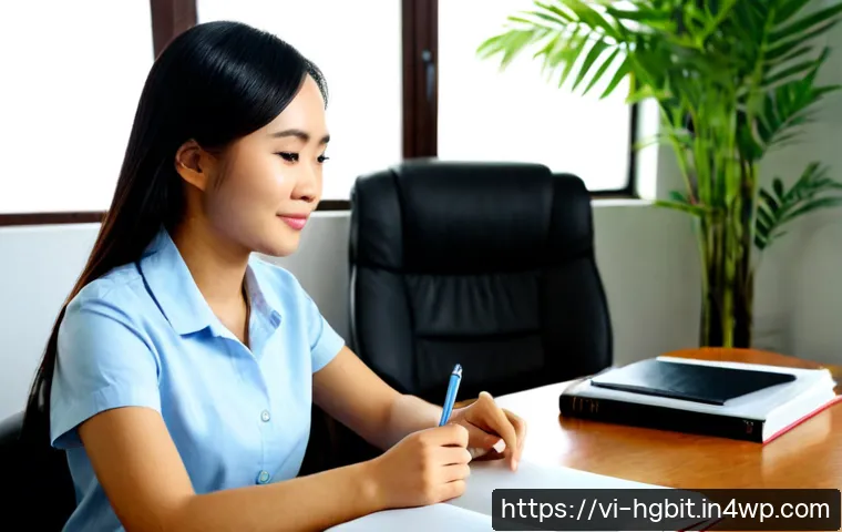 회복탄력성을 위한 피드백 수용 방법 - Photorealistic Vietnamese young professional calmly receiving constructive feedback from an older me...